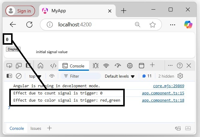 Angular effects effects