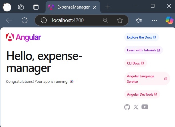 First Angular Application First Angular Application