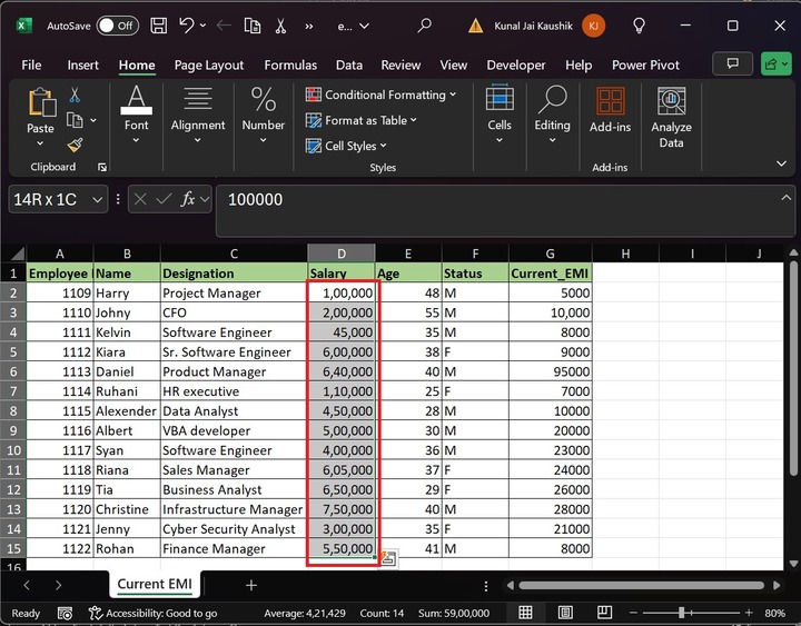 add Data Bars