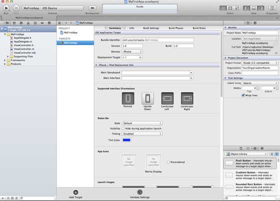 Xcode Project Page